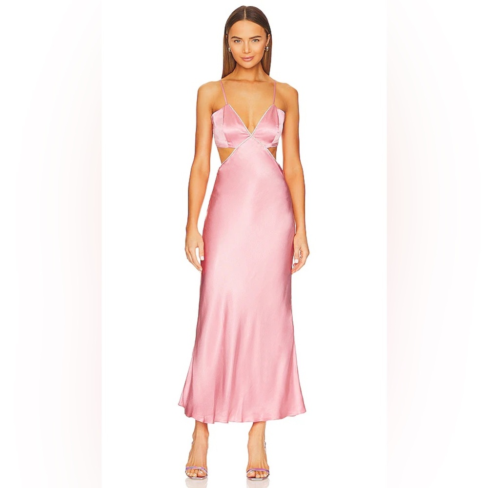 (Large) Bardot Blush Satin Gown